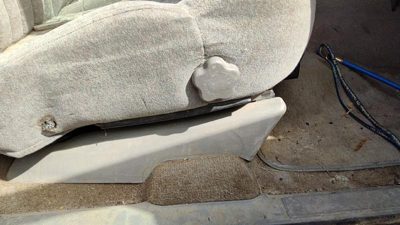 1999-2003 S10 Blazer Passenger Right Side Seat Trim Panel Oem Gray 92H