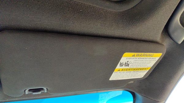 2015-21 Subaru Wrx Passenger Right Sun Visor Oem Cbl30 Carbon Black 92011Va220jc — photo 3