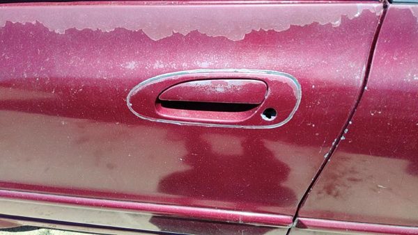 1994-1997 Honda Accord Driver Left Rear Outside Door Handle Oem Back Red — photo 3