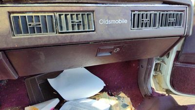 1982-1988 Olds Ciera Glove Box Assembly Complete Door With Latch Oem Red