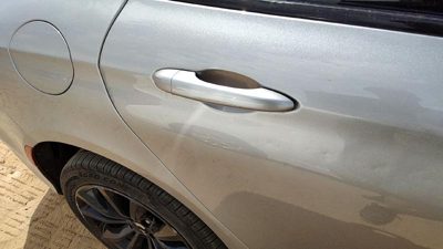 15-17 200 Passenger Right Rear Outside Door Handle Back Billet Silver Psc