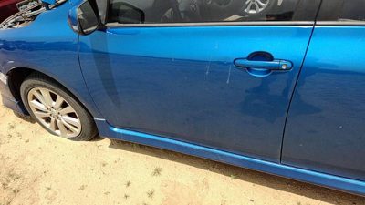 2010 Toyota Corolla Front Door LH Blue 8T7