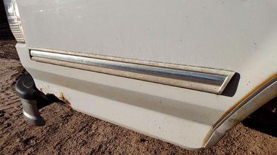 1992-1996 Ford F150 Passenger Right Rear Moulding On Back Box Panel Oem