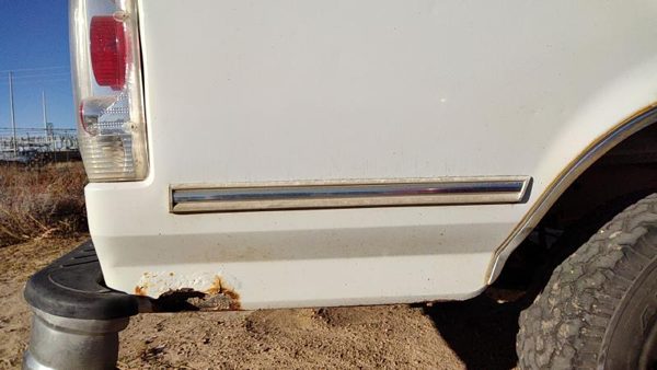 1992-1996 Ford F150 Passenger Right Rear Moulding On Back Box Panel Oem — photo 3