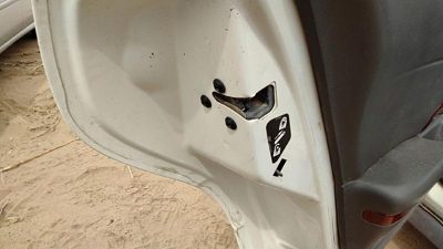 2000-2005 Buick Lesabre Driver Left Rear Door Latch With Rods/Cables Oem Back