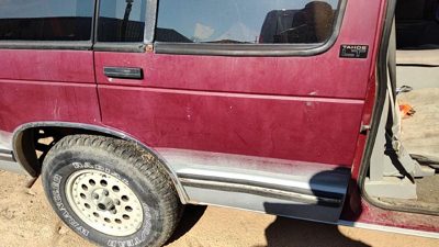 1993 Chevrolet S10 Blazer Rear Door RH Red