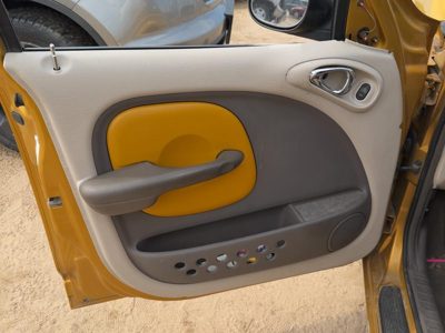 01-02 Pt Cruiser Driver Left Front Door Trim Panel With Switch Taupe/Beige Fl