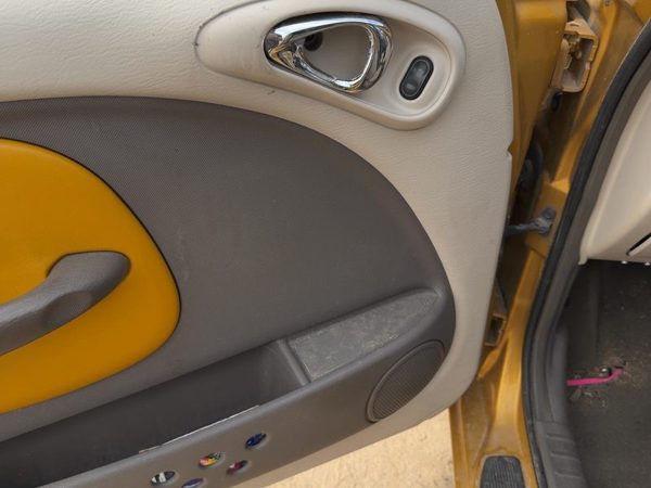 01-02 Pt Cruiser Driver Left Front Door Trim Panel With Switch Taupe/Beige Fl — photo 2