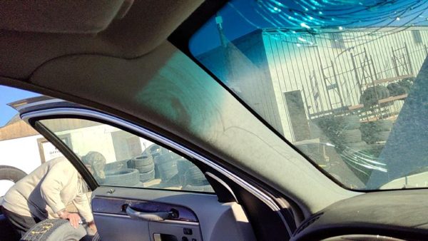 98-11 Lincoln Town Car Driver Left A Pillar Trim Windshield Post Panel Oem Gray — photo 3