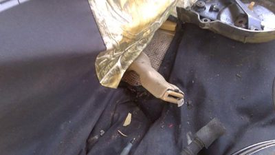 1986 Isuzu Pup Pickup Passenger Right Front Seat Belt Buckle Receiver Oem Brown