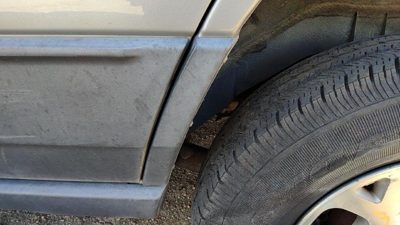 01-03 Jeep Grand Cherokee Driver Left Rear Moulding On Quarter Panel Ps5 Silver