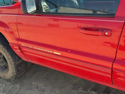 2000 Jeep Grand Cherokee Front Door LH Flame Red PR4