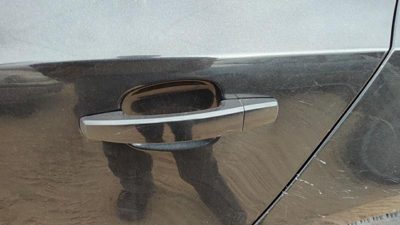 2011 LH Driver Left Rear Outside Door Handle OEM Back Black Gar