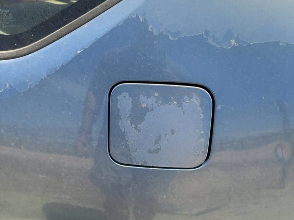 2004-2009 Toyota Prius Fuel Tank Door with Hinge Gas Lid Blue 8S2 OEM 7735047020 — photo 2