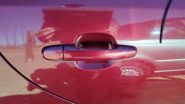 02-06 Camry Passenger Right Rear Outside Door Handle Oem Back Salsa Red 3Q3 — photo 2