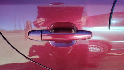 02-06 Camry Passenger Right Rear Outside Door Handle Oem Back Salsa Red 3Q3