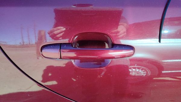 02-06 Camry Passenger Right Rear Outside Door Handle Oem Back Salsa Red 3Q3 — photo 1