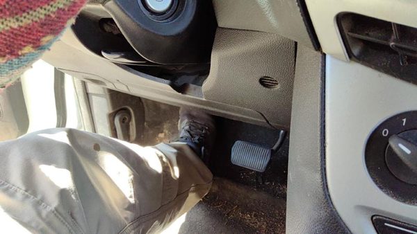 13-14 Focus Ford Focus Lower Dash Under Column Knee Bolster Trim Panel Black Ew — photo 4