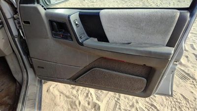 94 Jeep Grand Cherokee Passenger Right Front Door Trim Panel With Switches Gray