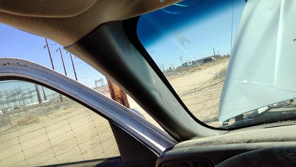 05 Sierra 1500 Hd Driver Left A Pillar Trim Windshield Post Panel Oem Pewter 69D — photo 2