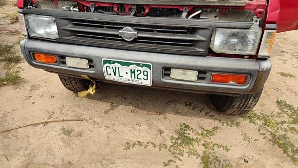 1993-1995 Nissan Pathfinder Front Bumper Assembly Chrome With Mount Brackets Oem — photo 1