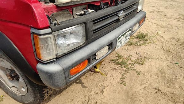 1993-1995 Nissan Pathfinder Front Bumper Assembly Chrome With Mount Brackets Oem — photo 6
