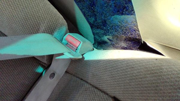 1997 Honda Accord Passenger Right Front Seat Belt Buckle Receiver Oem Gray F — photo 3