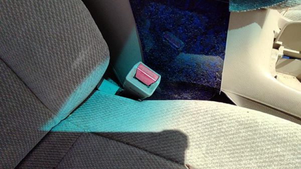 1997 Honda Accord Passenger Right Front Seat Belt Buckle Receiver Oem Gray F — photo 2