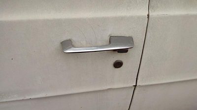 1974 Dodge Van B200 Driver Left Front Outside Door Handle Oem White