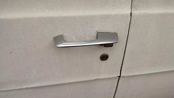 1974 Dodge Van B200 Driver Left Front Outside Door Handle Oem White — photo 1