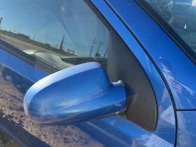 04-05 Chevy Aveo Passenger Right Manual Side Mirror Door Mounted Oem Blue 33U