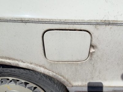 1992-1995 Olds Eighty Eight Fuel Tank Door With Hinge Gas Lid Oem Filler White