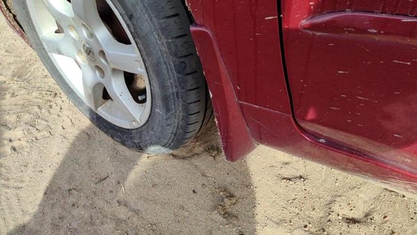 2002-2006 Nissan Altima Driver Left Moulding From Fender Oem Trim Strip Red A15 — photo 3