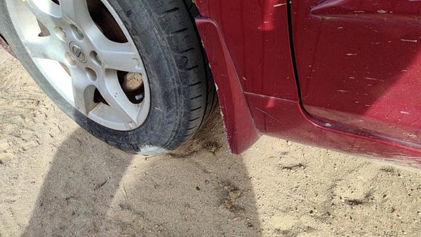 2002-2006 Nissan Altima Driver Left Moulding From Fender Oem Trim Strip Red A15 — photo 2