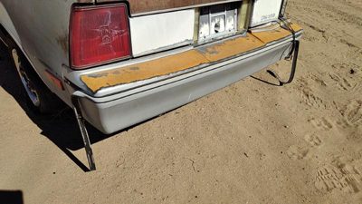 1982-1987 Oldsmobile Firenza Rear Bumper Cover Assembly Oem Back Silver 22520554