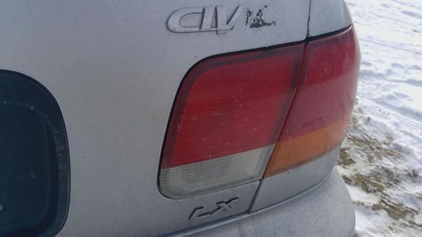 1996-1998 Honda Civic Passenger Right Inner Tail Light Brake Lamp Oem Rear — photo 5