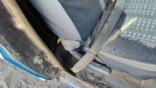 1980-1986 Ford F150 Passenger Right Front Seat Belt Retractor Oem Shoulder Blue — photo 5