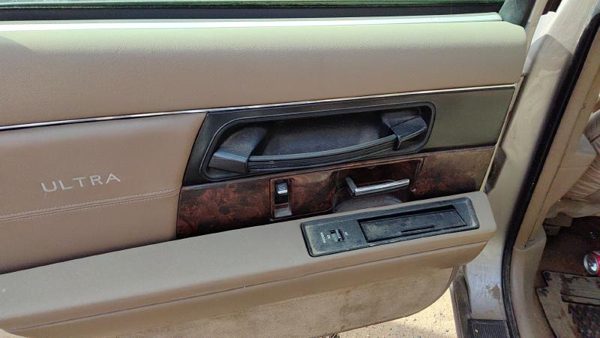 92 Buick Park Ave Ultra Driver Left Rear Door Trim Panel With Switches Back Tan — photo 5