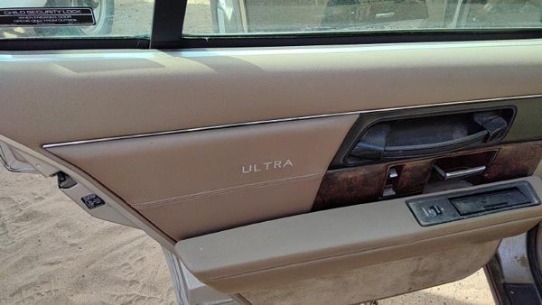 92 Buick Park Ave Ultra Driver Left Rear Door Trim Panel With Switches Back Tan — photo 3