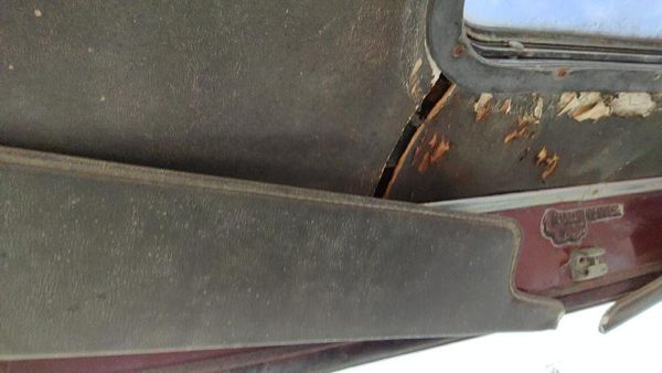 1975-1979 Ford F150 Driver Left Sun Visor Oem Tan — photo 3