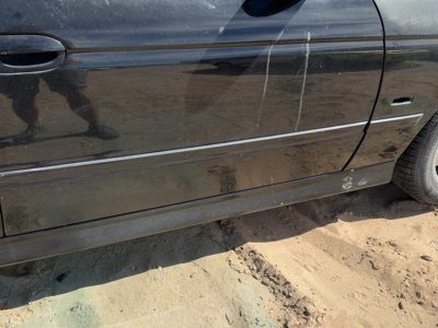 2001-2003 Bmw 530I Passenger Right Front Moulding From Door Oem Trim Strip Black