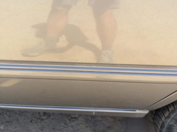 97-99 Camry Driver Left Rear Moulding From Door Back Trim Strip Antique Sage 1B2 — photo 4