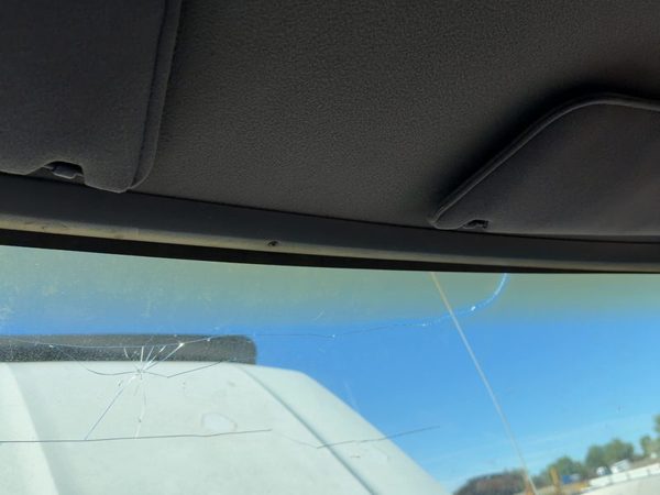 1992 Ford F250 Trim Strip Above Windshield Oem Gray — photo 2