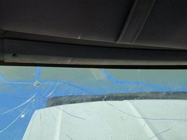 1992 Ford F250 Trim Strip Above Windshield Oem Gray — photo 5