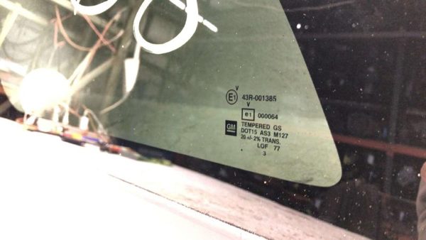2002-2009 Chevy Trail Blazer Driver Left Rear Quarter Glass Back Side Window Oem — photo 6