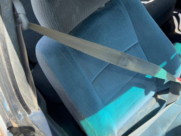 1994 Subaru Legacy Rhd Passenger Right Front Seat Belt Shoulder Reteractor Gray — photo 3