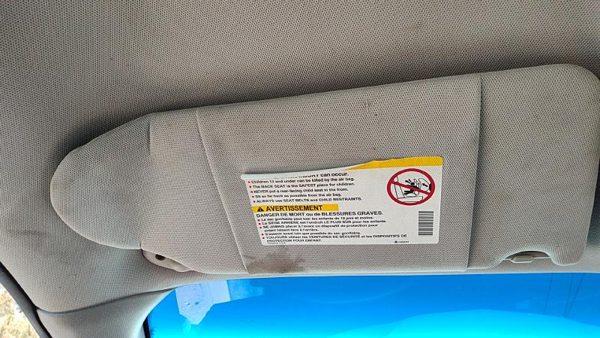 2004 Pontiac Grand Prix Driver Left Sun Visor Oem Pewter 69B 10360289 — photo 2