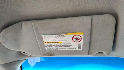 2004 Pontiac Grand Prix Driver Left Sun Visor Oem Pewter 69B 10360289