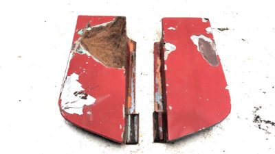 70-73 Nissan Datsun 240Z Driver Passenger Access Cover For Hood Engine Area Red