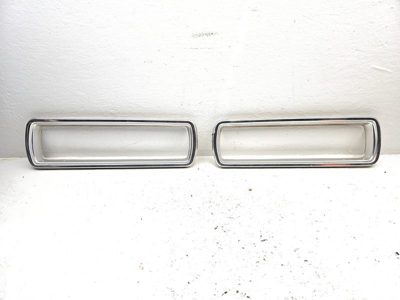 1964 Ford Thunderbird Coupe Pair Chrome Tail Light Trim Bezel Surround Oem
